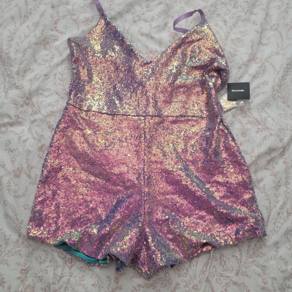 BlackMilk sequin playsuit